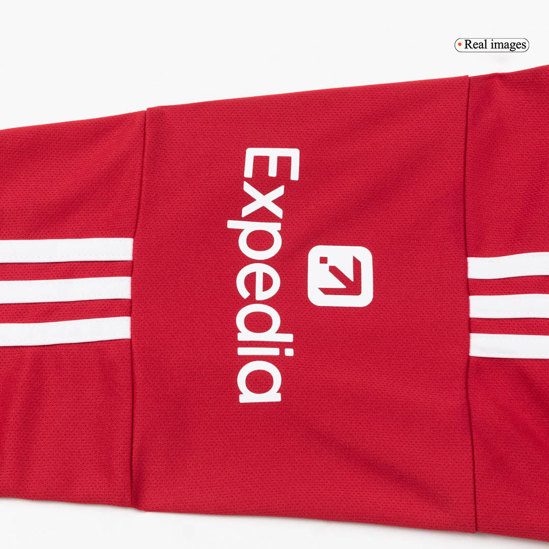 Camiseta de fútbol de manga larga de local del Liverpool 25/26 roja