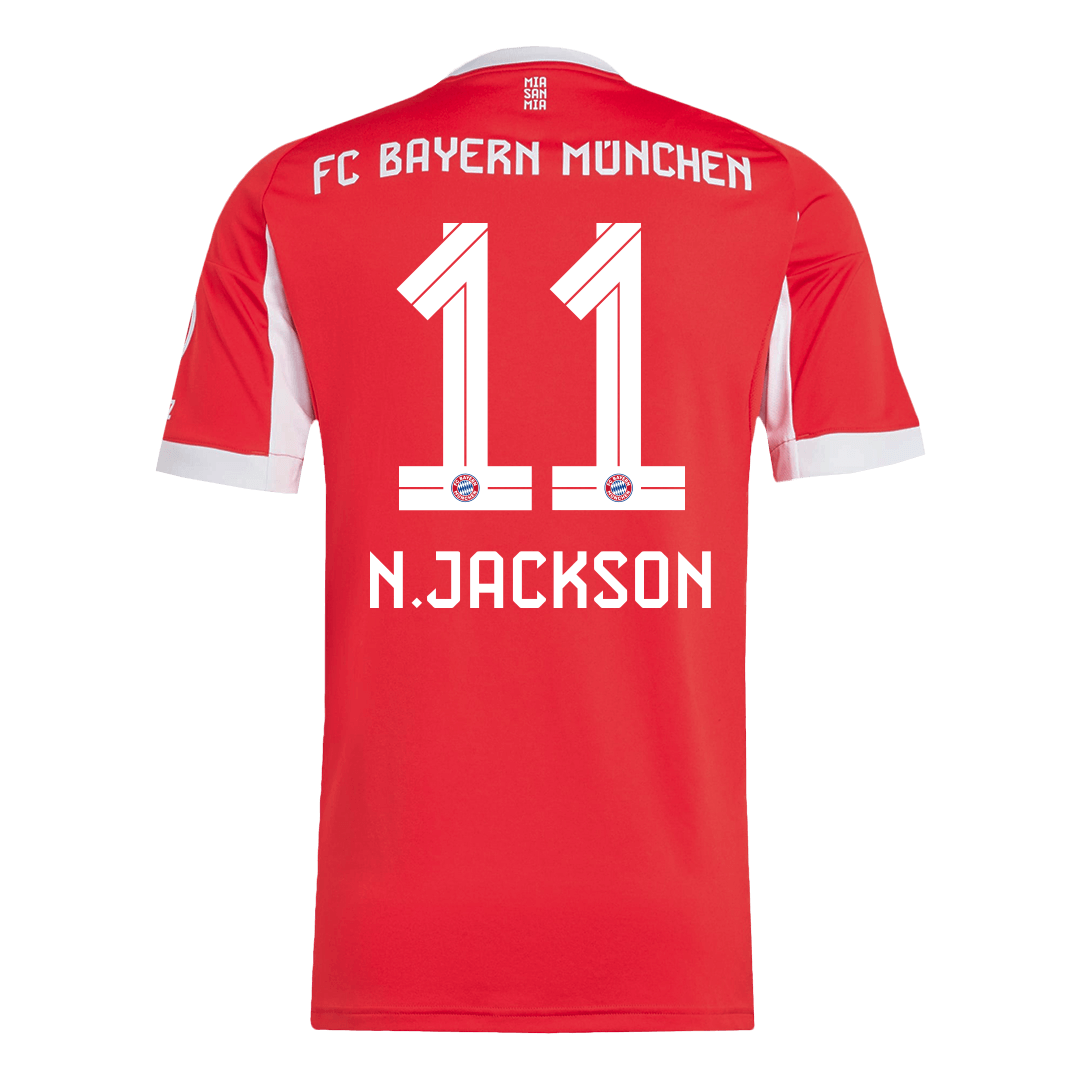 Camiseta de fútbol local del Bayern Múnich N.JACKSON #11 2025/26
