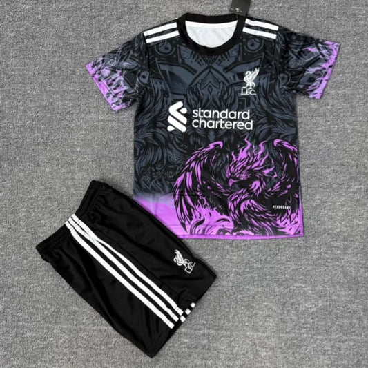 Conjunto infantil Liverpool 25/26 Morado especial