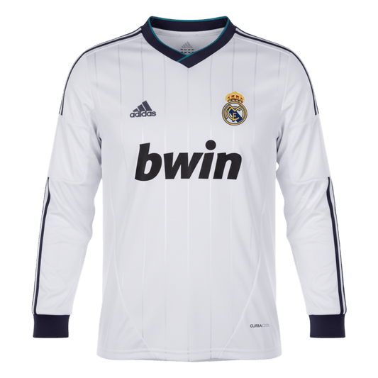 Camiseta de fútbol vintage de local del Real Madrid 2012/13, manga larga