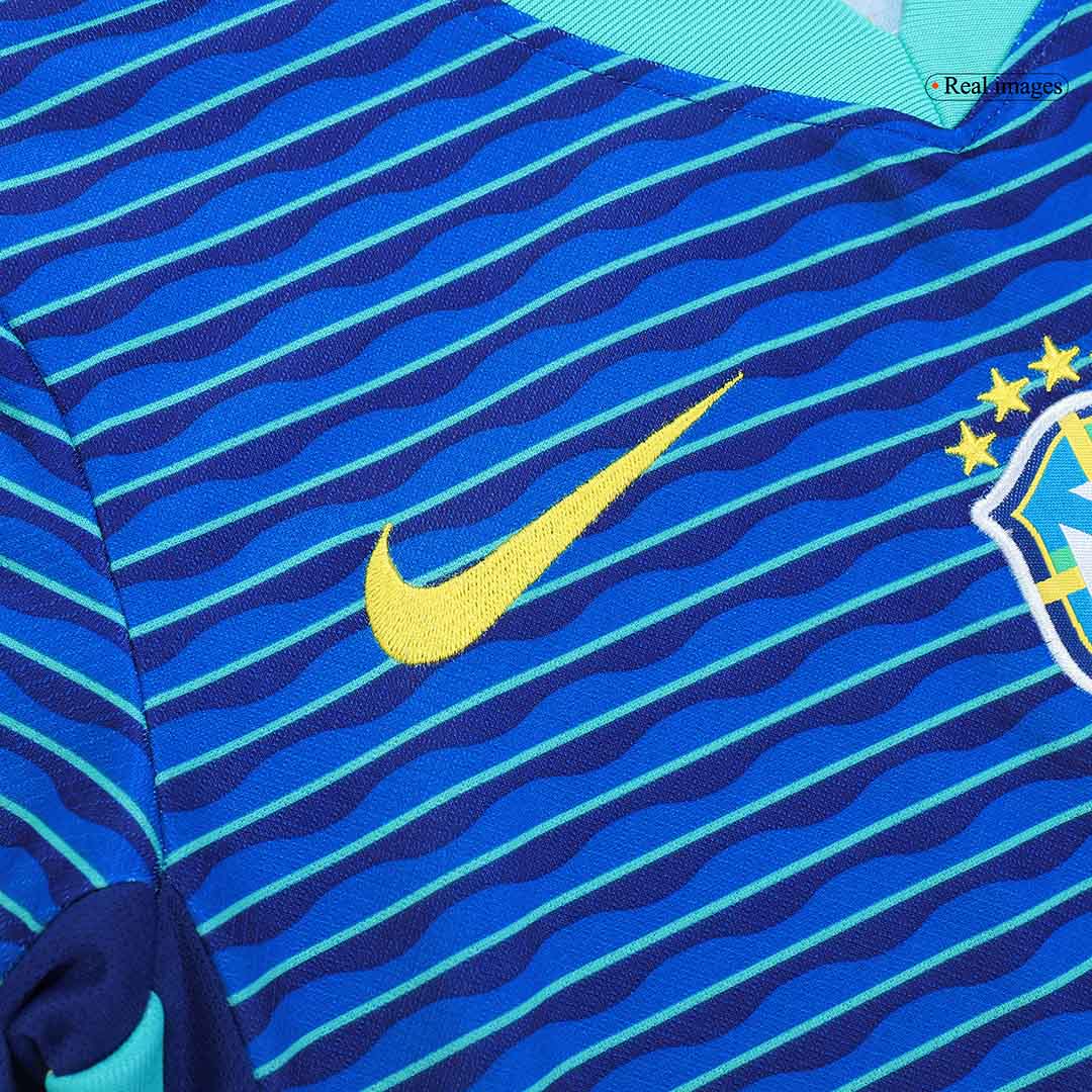 Kit de fútbol visitante de Brasil para niños (camiseta y pantalón corto) Copa América 2024