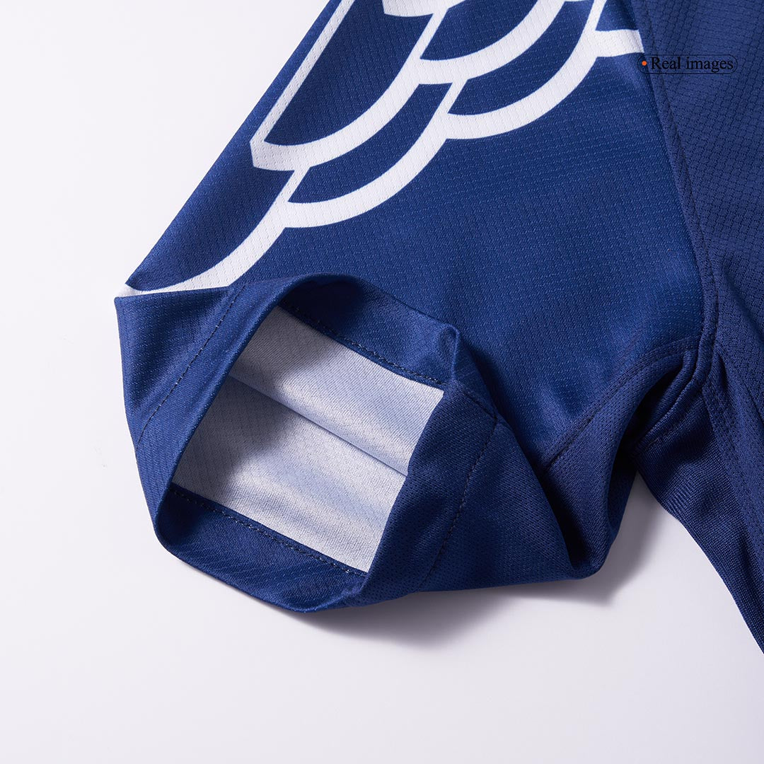 Camiseta de fútbol visitante KVARATSKHELIA #7 del PSG, cuarta equipación, 2024/25, azul marino - UCL