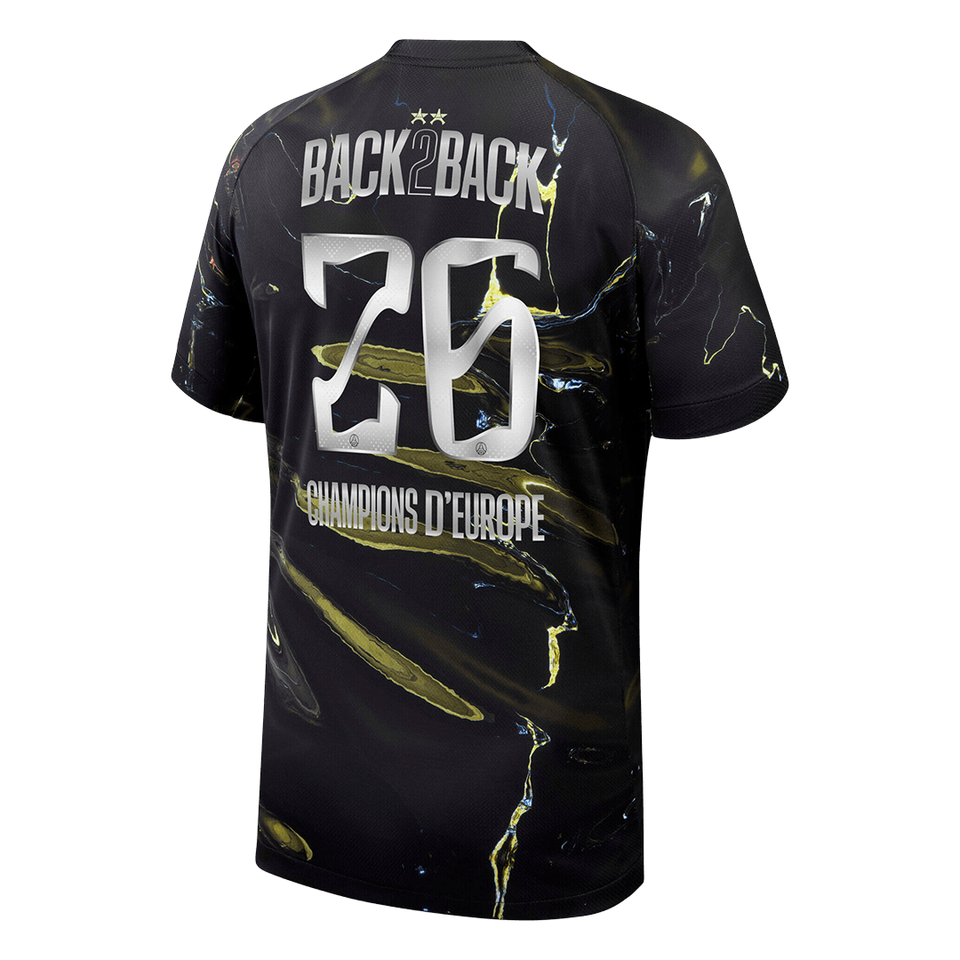 Camiseta de fútbol PSG Edición Noche 2025/26 Campeones de Europa 2026 Estampado