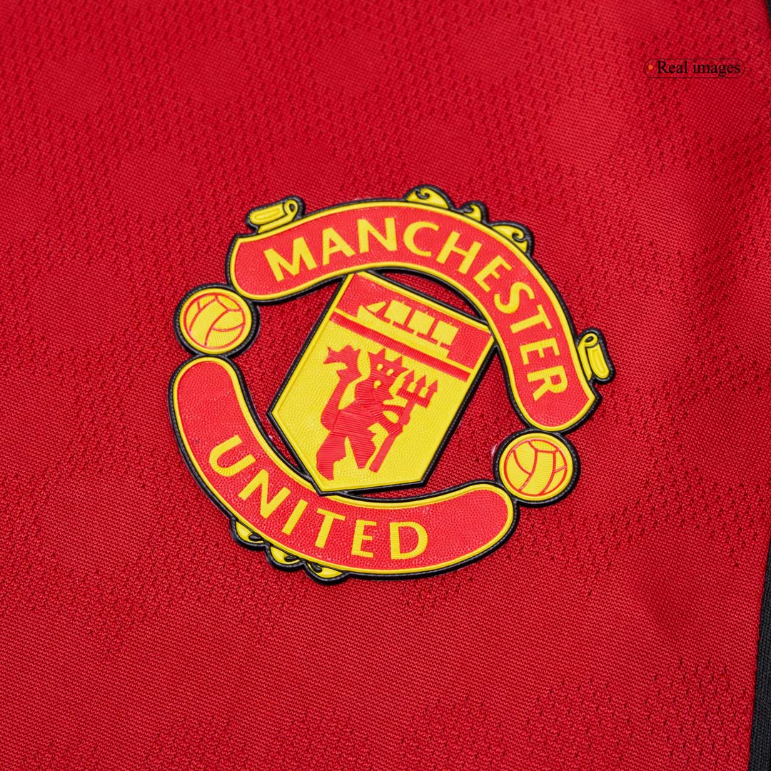 Camiseta de fútbol local auténtica de B.FERNANDES #8 del Manchester United 2025/26, roja