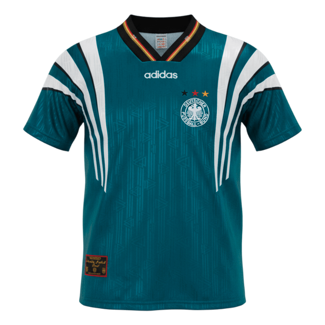 Camiseta retro de fútbol de visitante de Alemania 1996/97