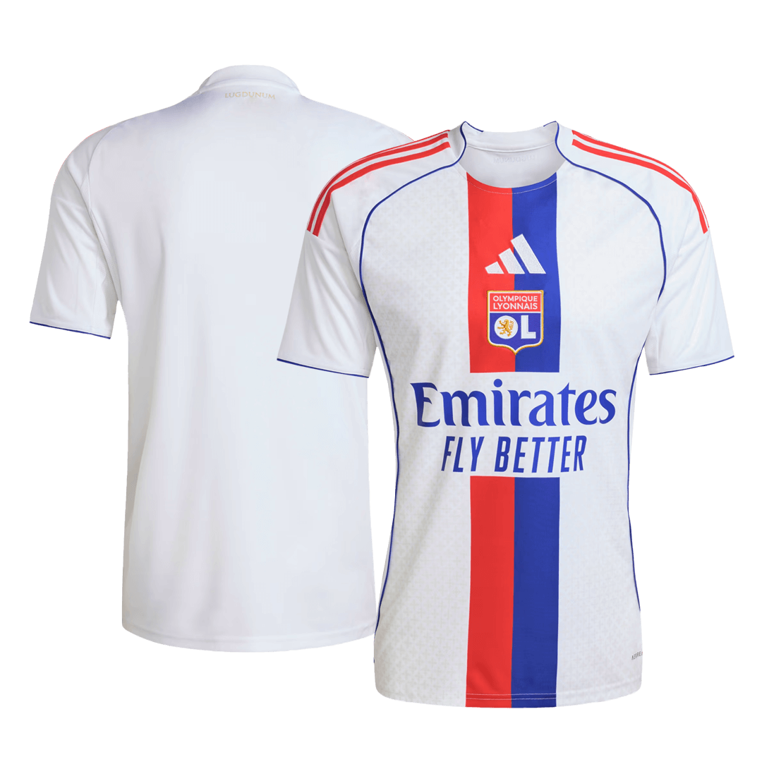 Camiseta Futbol Olympique Lyonnais Primera Equipación 25/26 Blanca
