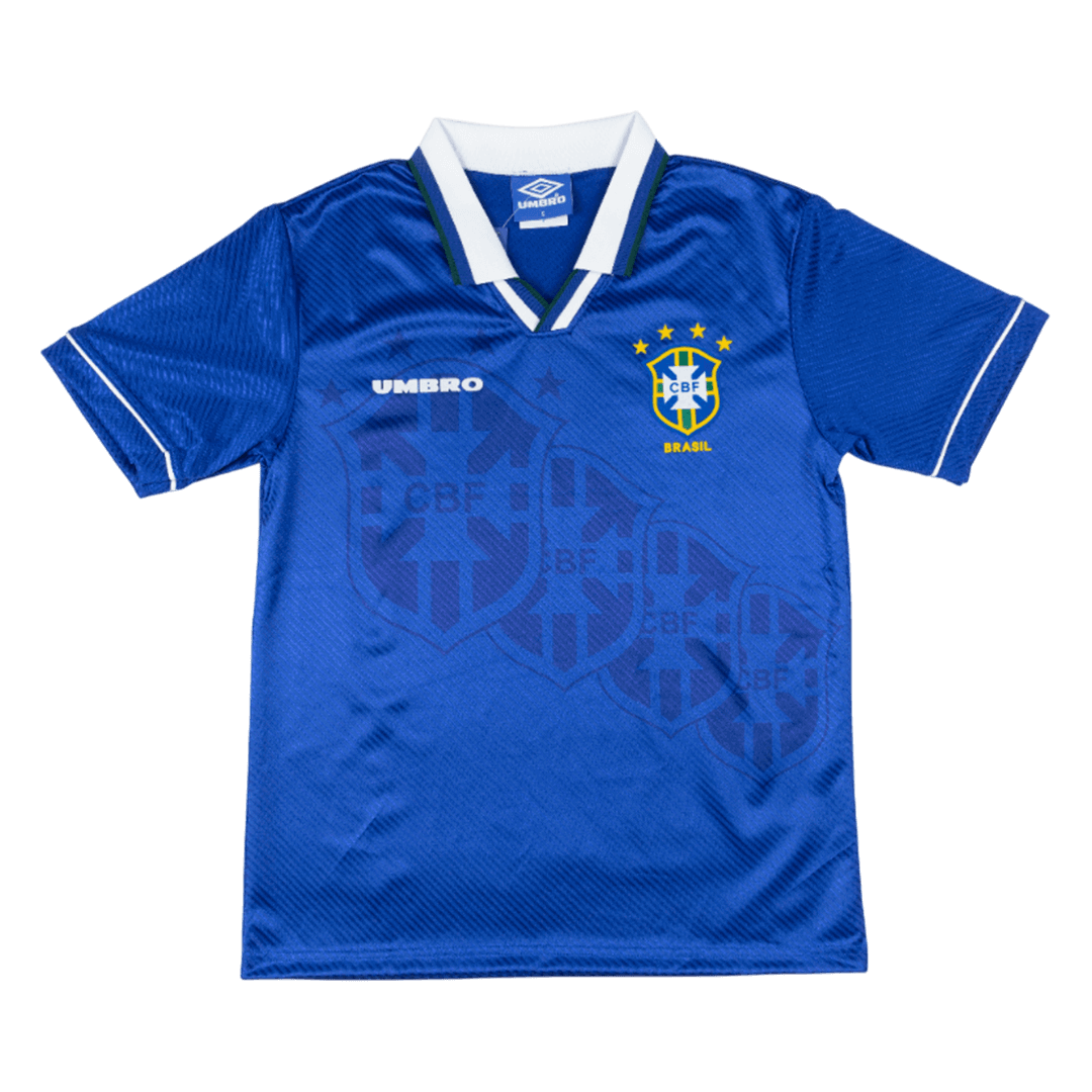 Camiseta retro de fútbol de visitante de Brasil 94/96