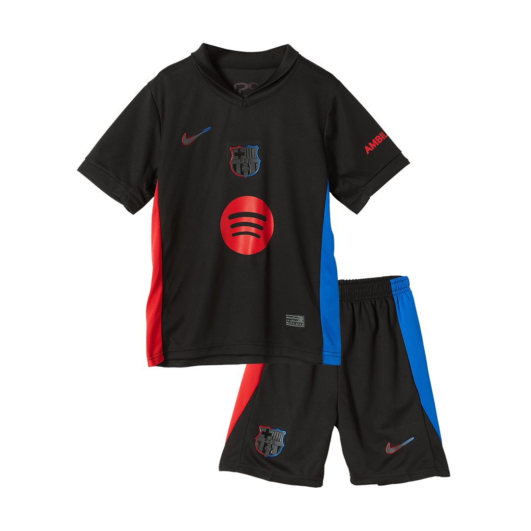 Kits de fútbol personalizados para niños del Barcelona 2024/25 - Logotipo de Spotify sin texto
