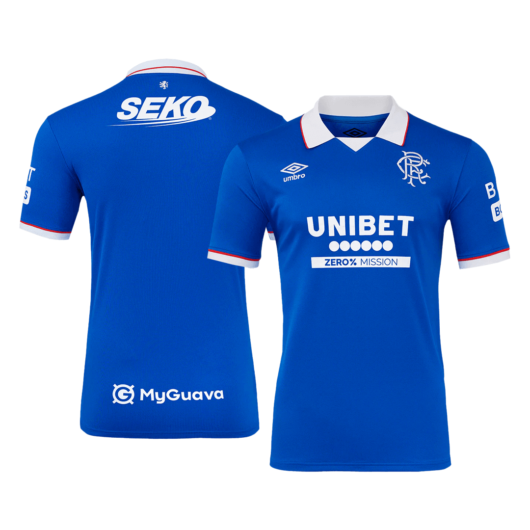 Camiseta de fútbol local del Glasgow Rangers 2025/26 azul