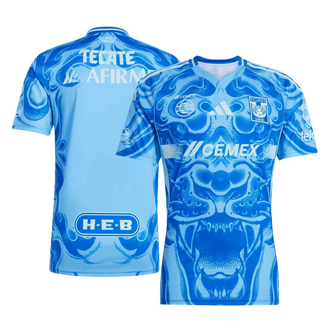 Camiseta de Futbol Tigres UANL Segunda Equipación 25/26 Azul