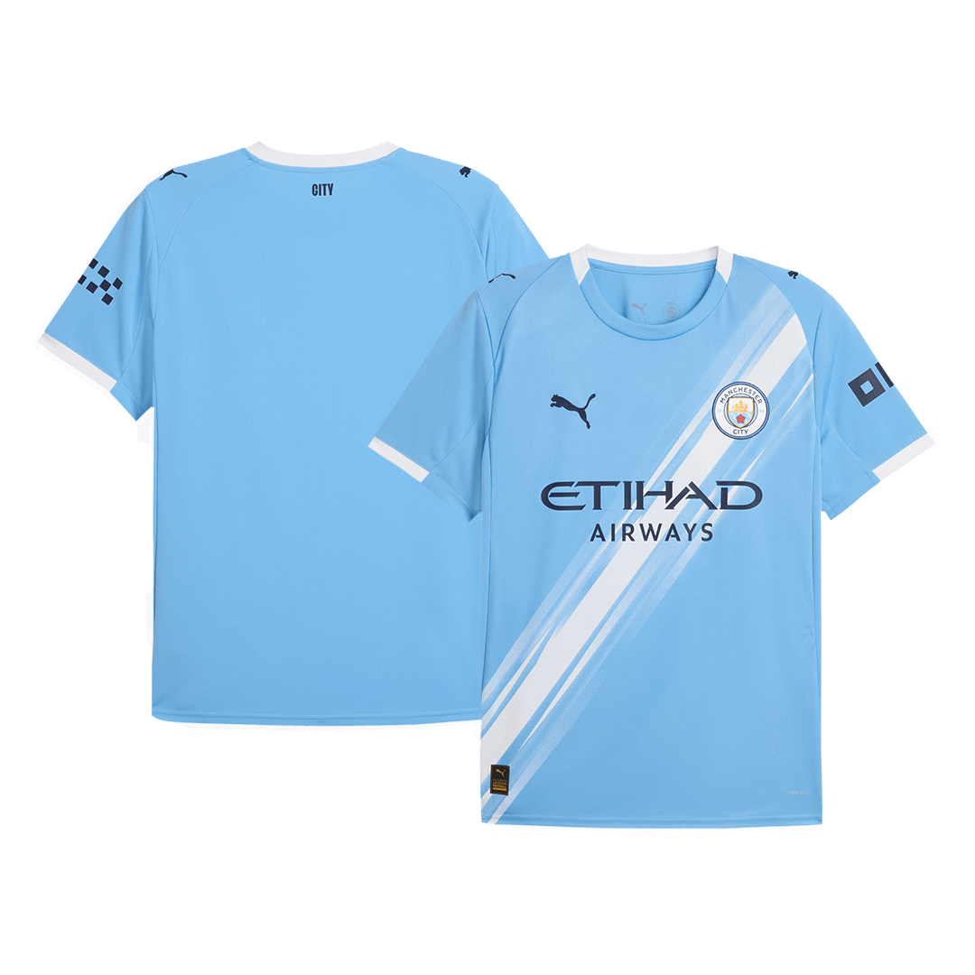 Camiseta de fútbol local del Manchester City 2025/26 azul