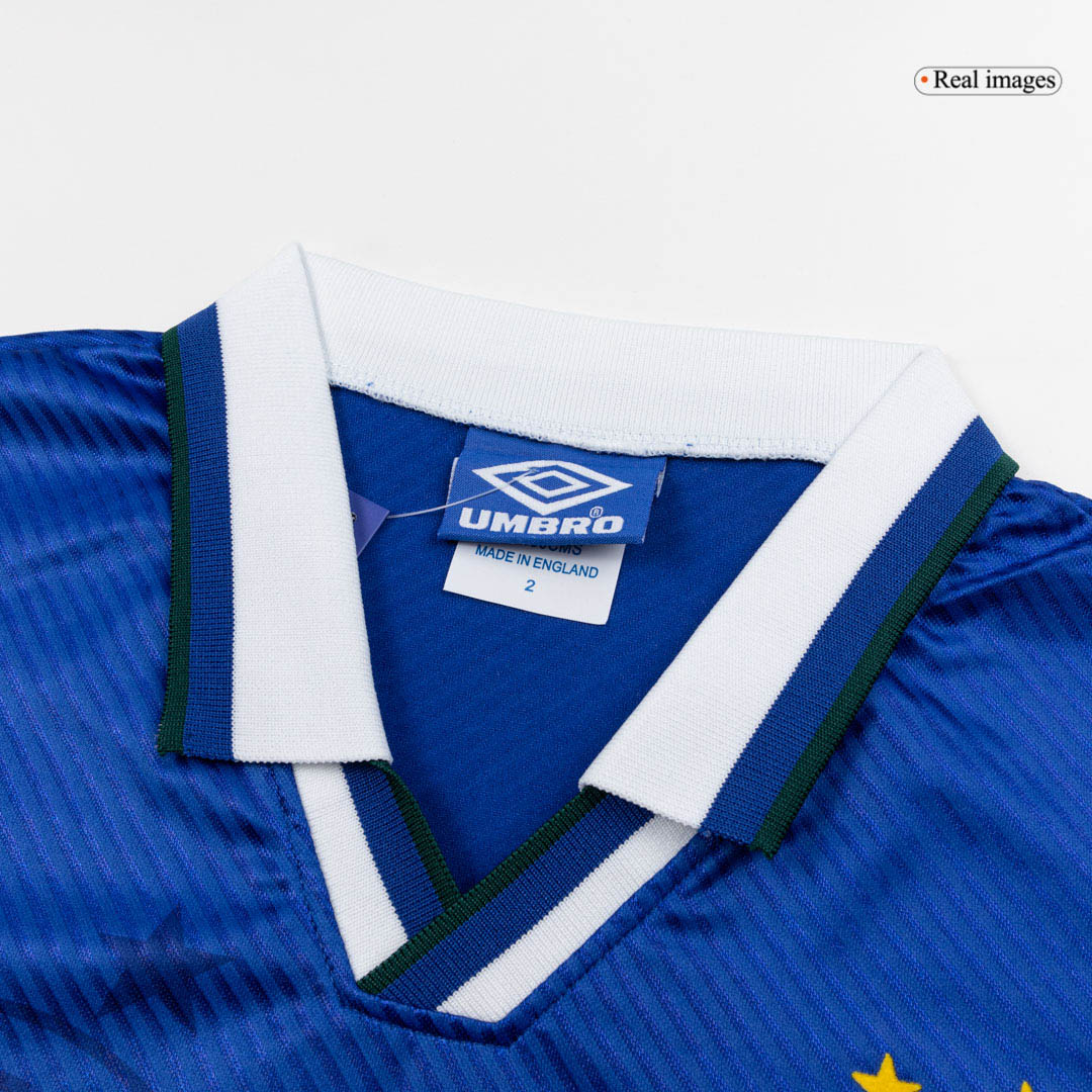 Camiseta retro de fútbol de visitante de Brasil 94/96