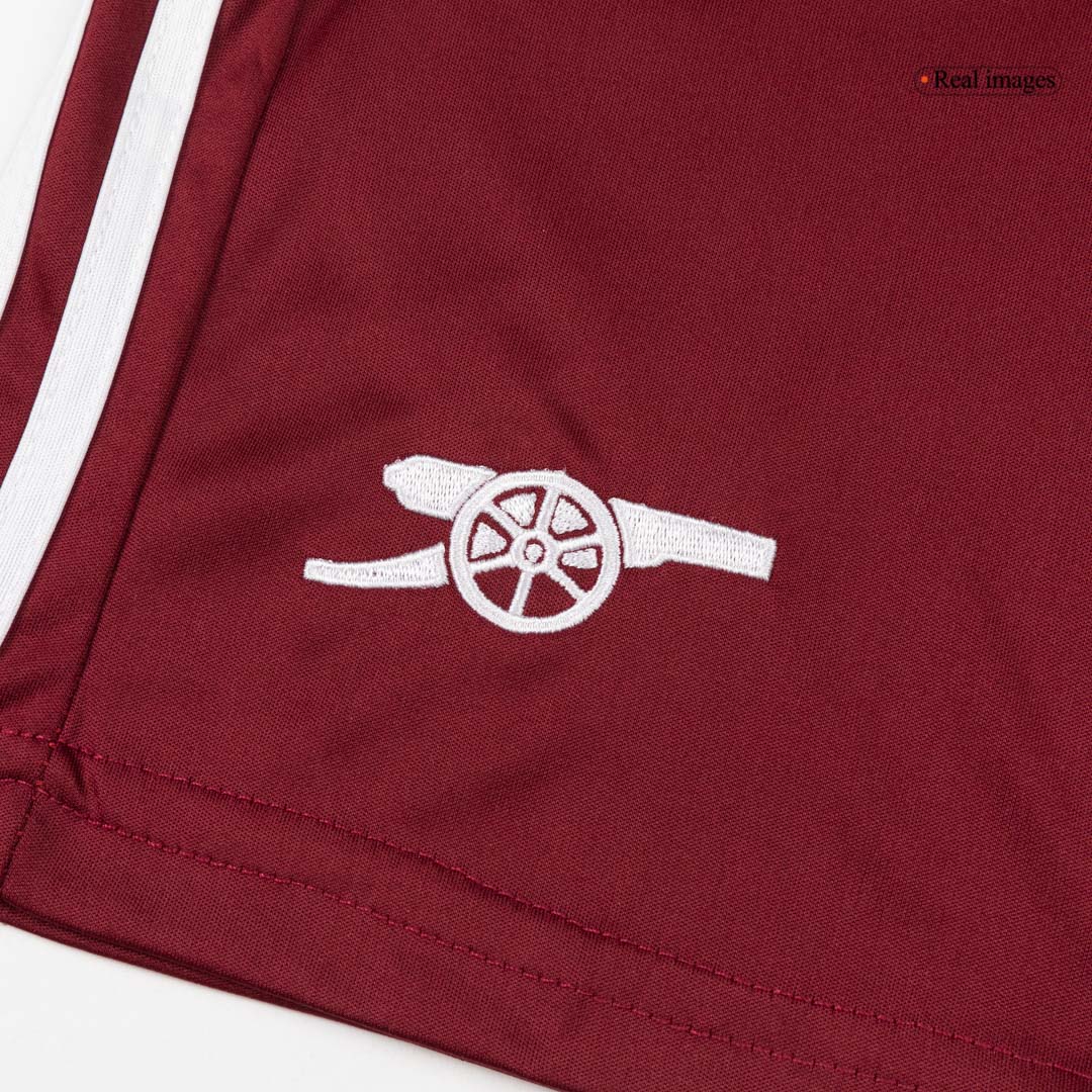 Kit de fútbol visitante del Arsenal para niños (Kit, pantalón corto y medias) 2025/26