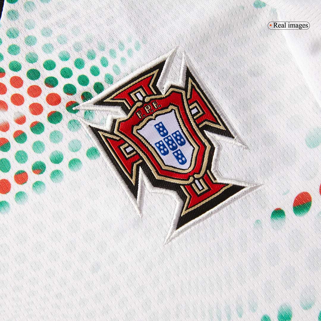 Camiseta de fútbol visitante de Portugal para mujer 2025, blanca