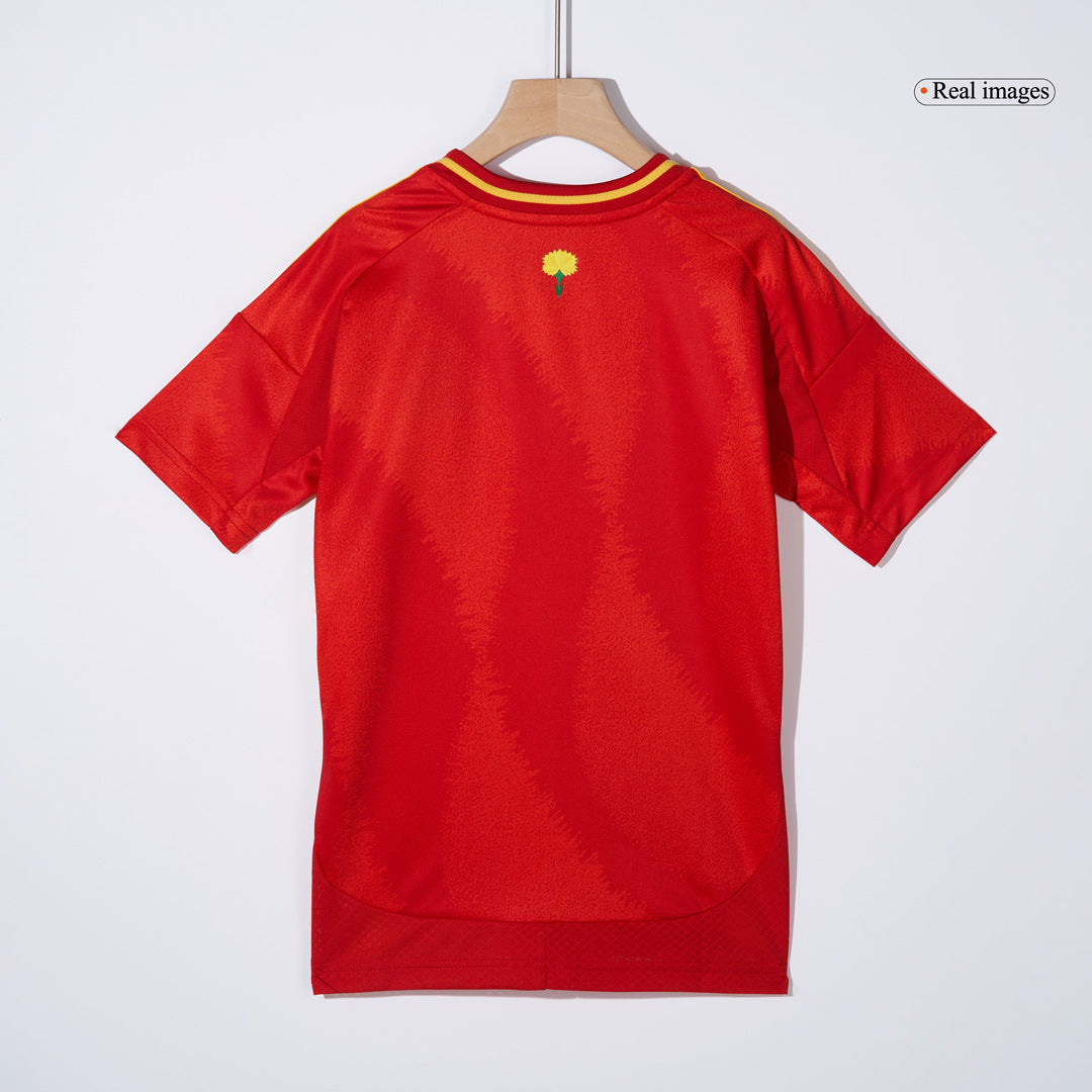 Kit de fútbol local de España para niños (Kit y pantalón corto) Eurocopa 2024
