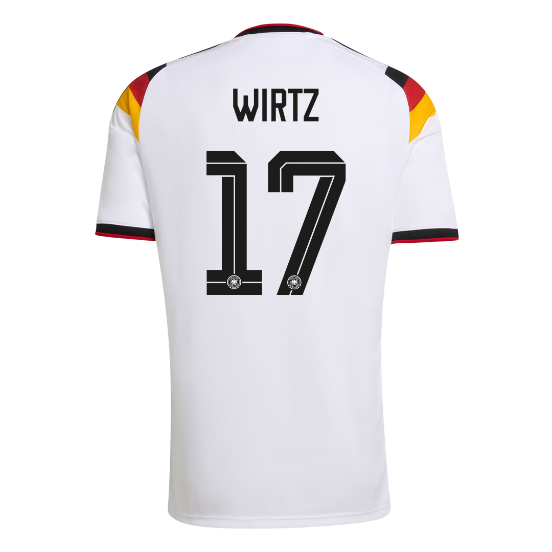 Camiseta de local de Alemania WIRTZ para hombre, número 17, Copa del Mundo 2026
