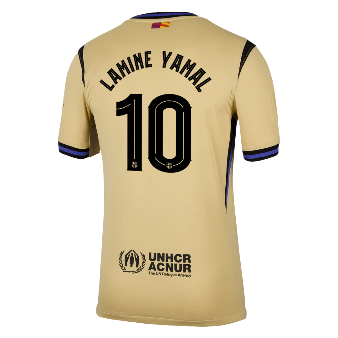 Camiseta de visitante del Barcelona LAMINE YAMAL #10 2025/26, amarilla - UCL