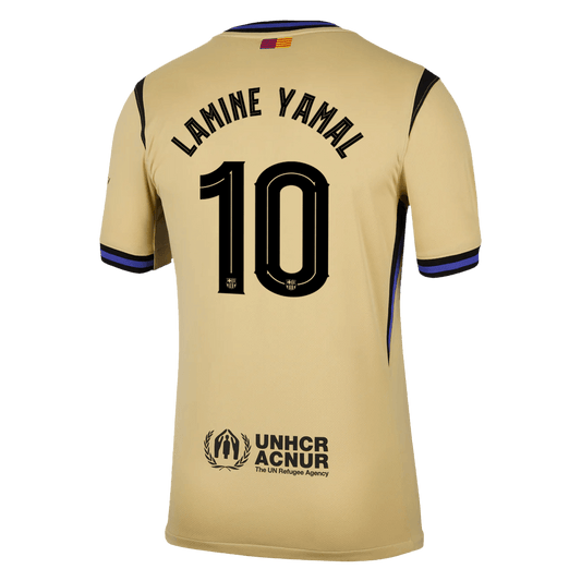 Camiseta de visitante del Barcelona LAMINE YAMAL #10 2025/26, amarilla - UCL