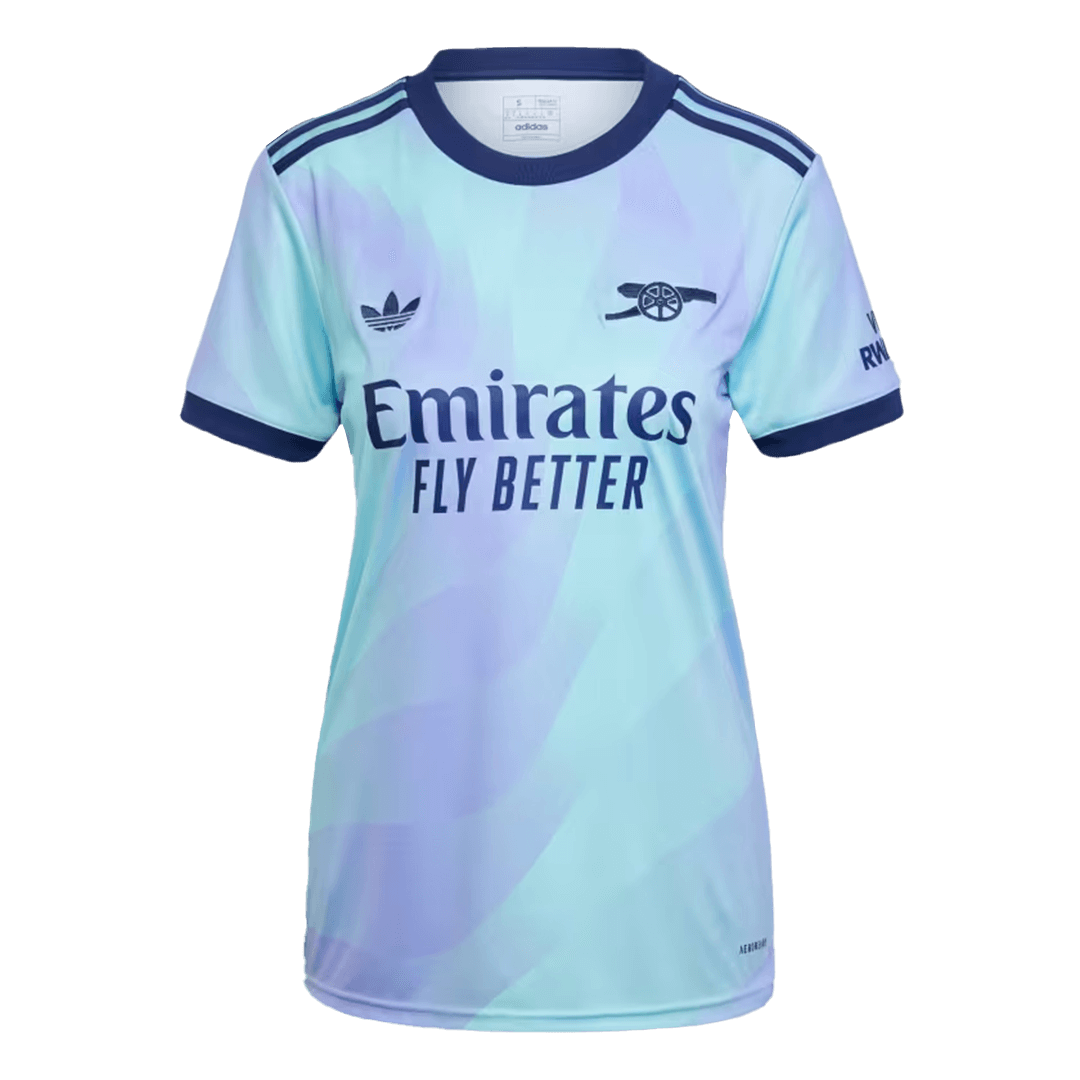 Camiseta de fútbol visitante del Arsenal para mujer 2024/25