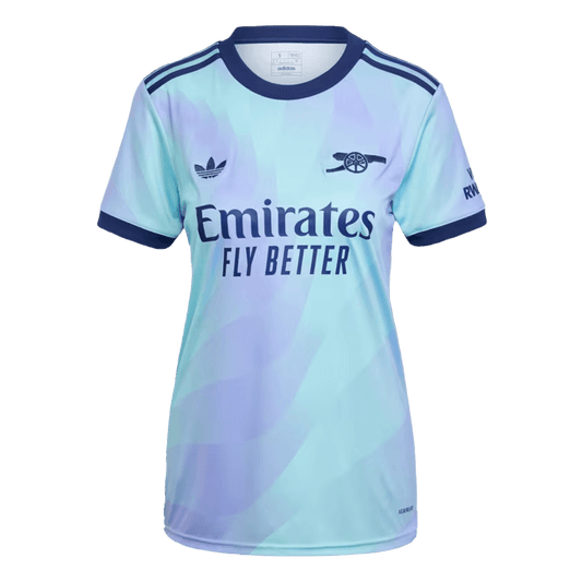Camiseta de fútbol visitante del Arsenal para mujer 2024/25