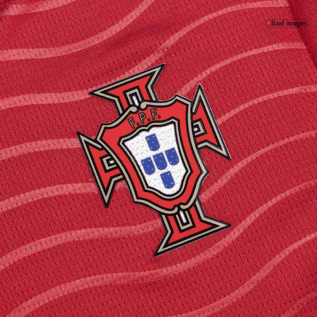 B. FERNANDES #8 Kit de camiseta y pantalón corto de fútbol de Portugal para niños, Mundial 2026, color rojo.