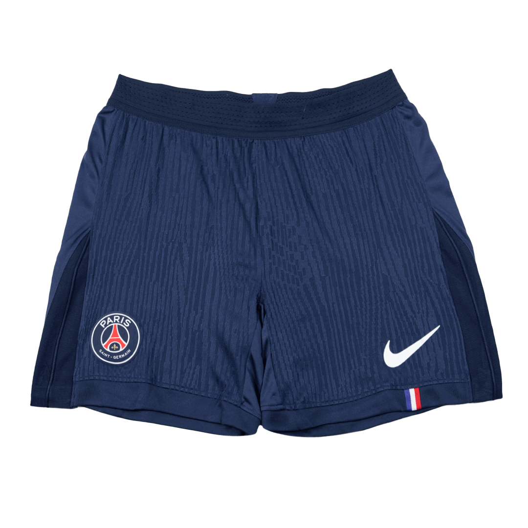 Pantalón corto de fútbol local auténtico del PSG 25/26 azul marino