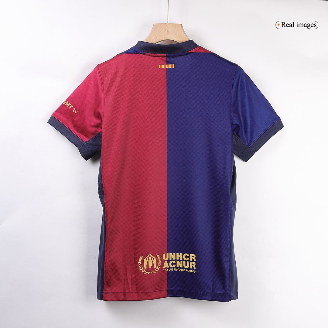 Camiseta de fútbol local del Barcelona GAVI #6 2024/25 - Logotipo de Spotify sin texto