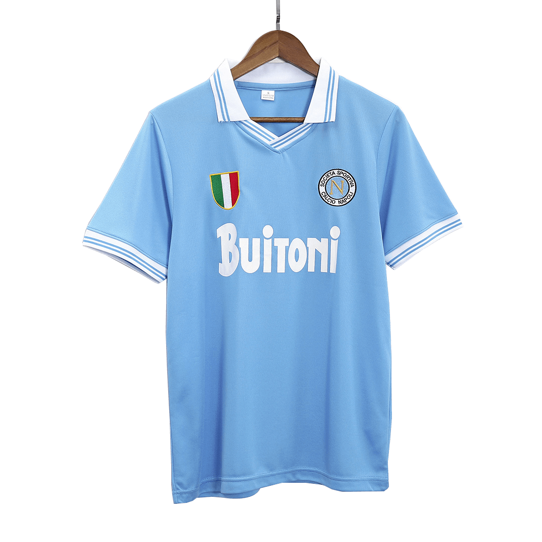 Camiseta retro de fútbol local del Napoli 1986/87