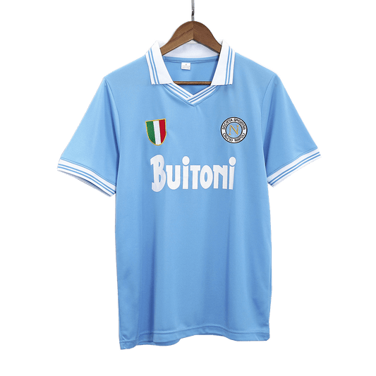 Camiseta retro de fútbol local del Napoli 1986/87