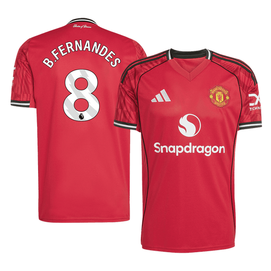 Camiseta de fútbol local del Manchester United B.FERNANDES #8 2025/26, roja