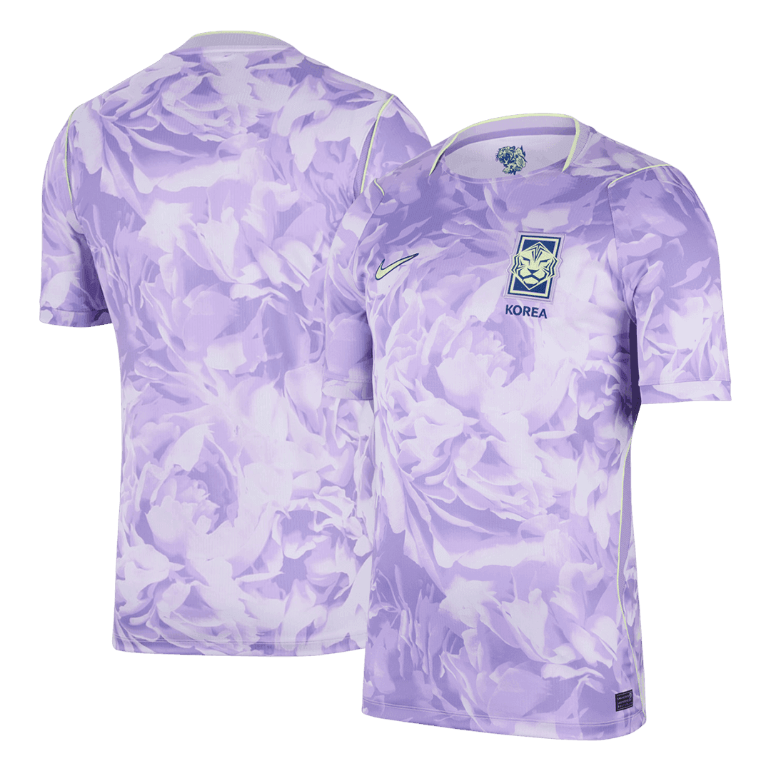 Camiseta de visitante de Corea del Sur para el Mundial 2026, color morado.