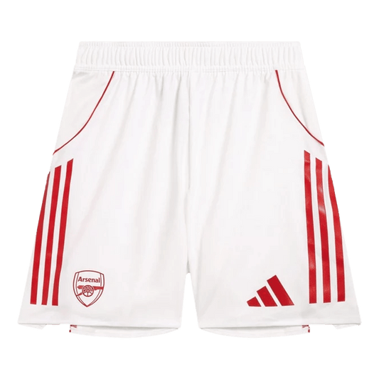 Pantalón cortos blancos auténticos de local del Arsenal 25/26