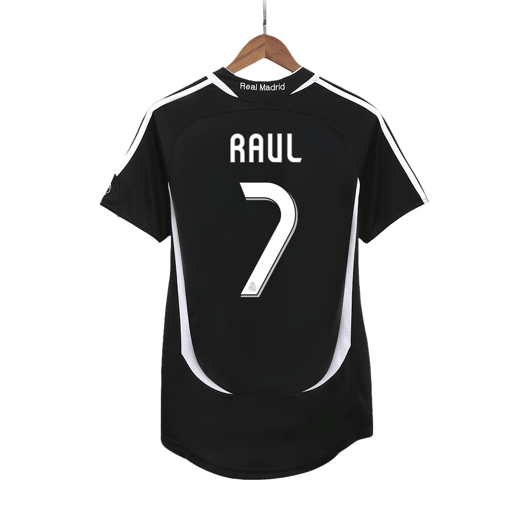 Camiseta de fútbol vintage del Real Madrid RAUL #7 Visitante 2006/07