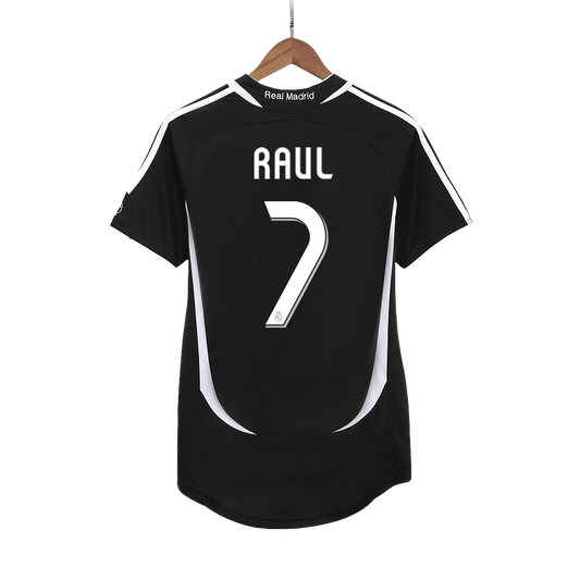 Camiseta de fútbol vintage del Real Madrid RAUL #7 Visitante 2006/07