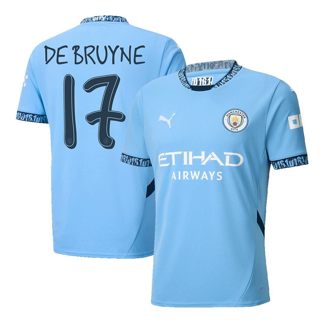 Camiseta de local del Manchester City DE BRUYNE #17 - UCL