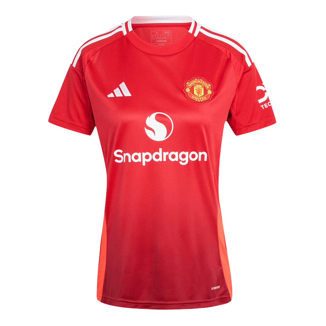 Camiseta de fútbol local del Manchester United para mujer 2024/25