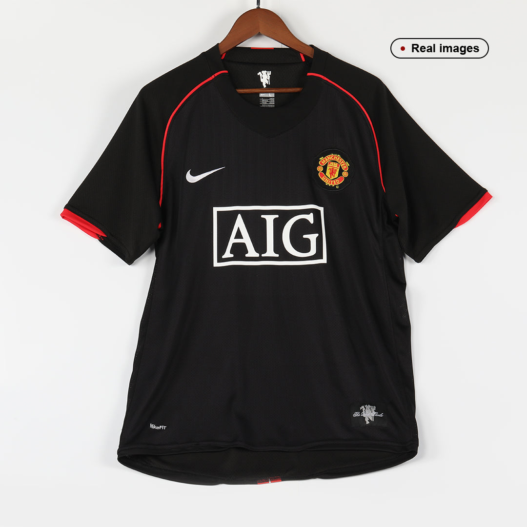 Camiseta retro de fútbol visitante del Manchester United 2007/08