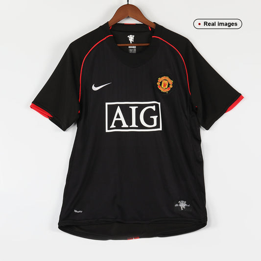 Camiseta retro de fútbol visitante del Manchester United 2007/08