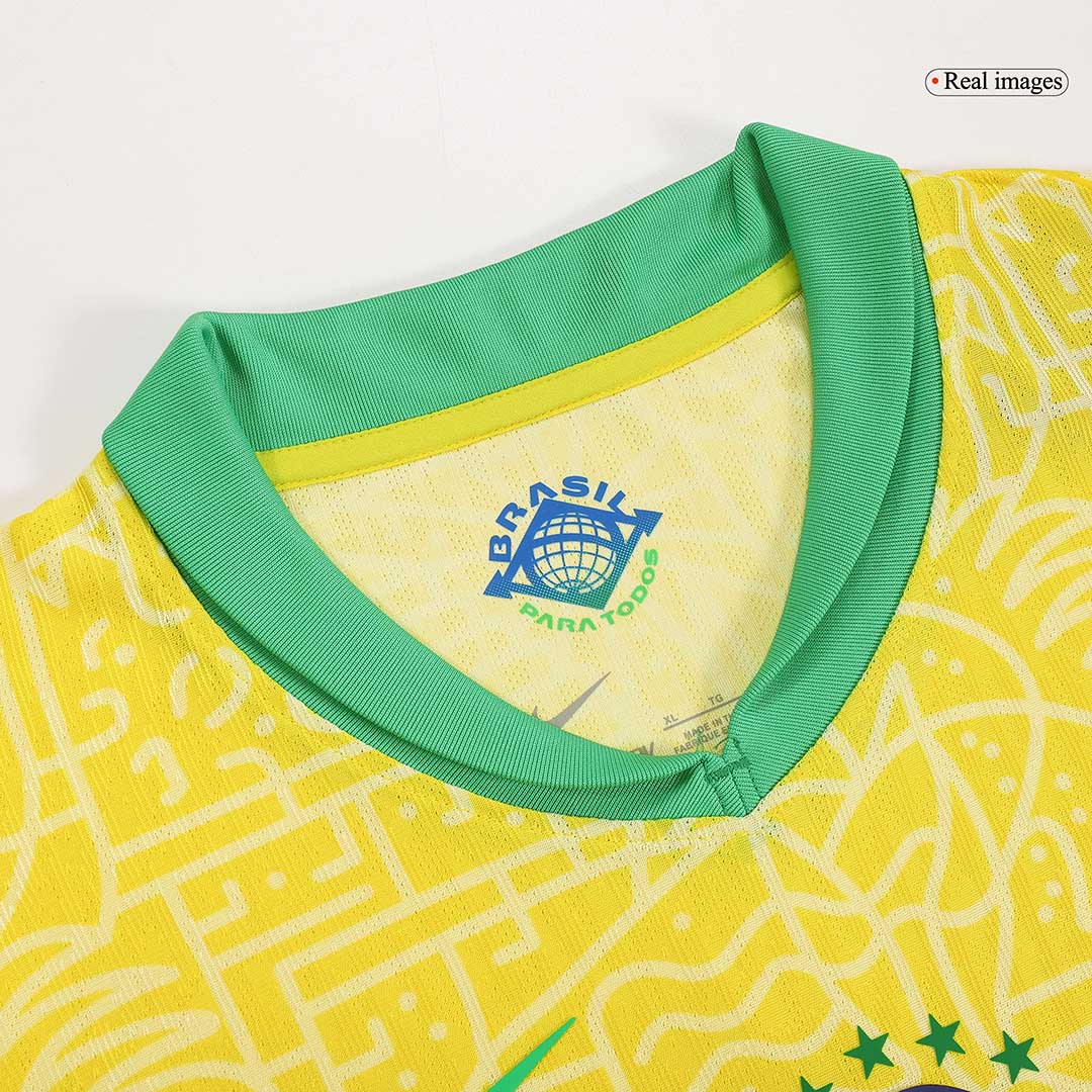 Camiseta de fútbol local auténtica de Brasil para la Copa América 2024