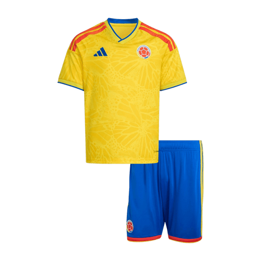 Equipación infantil de la selección colombiana (camiseta + pantalón corto) para el Mundial 2026