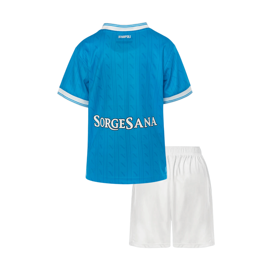 Kit de fútbol local del Napoli para niños (Kit y pantalón corto) 2025/26