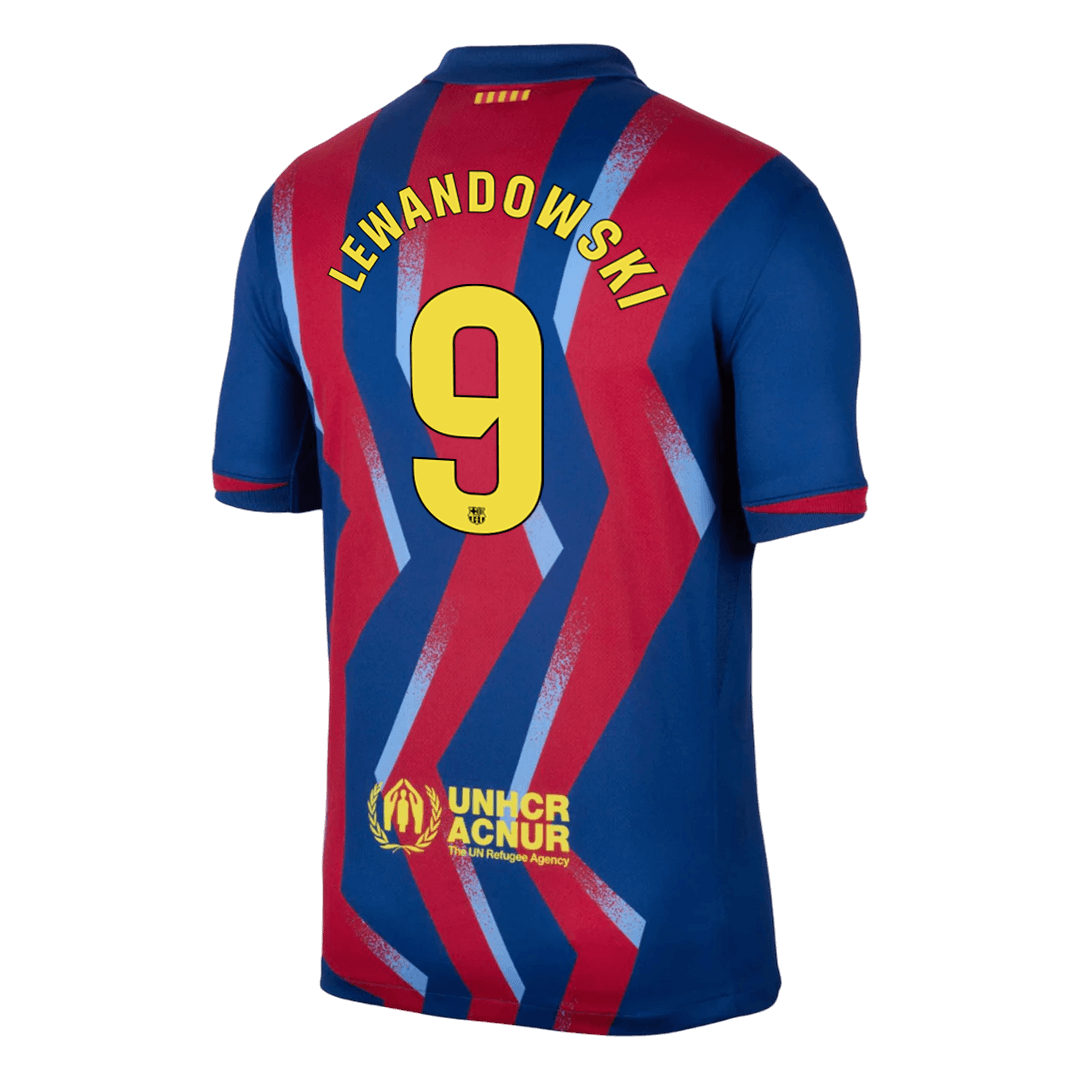 Camiseta de fútbol visitante del Barcelona #9 de LEWANDOWSKI 2025/26 (cuarta equipación)