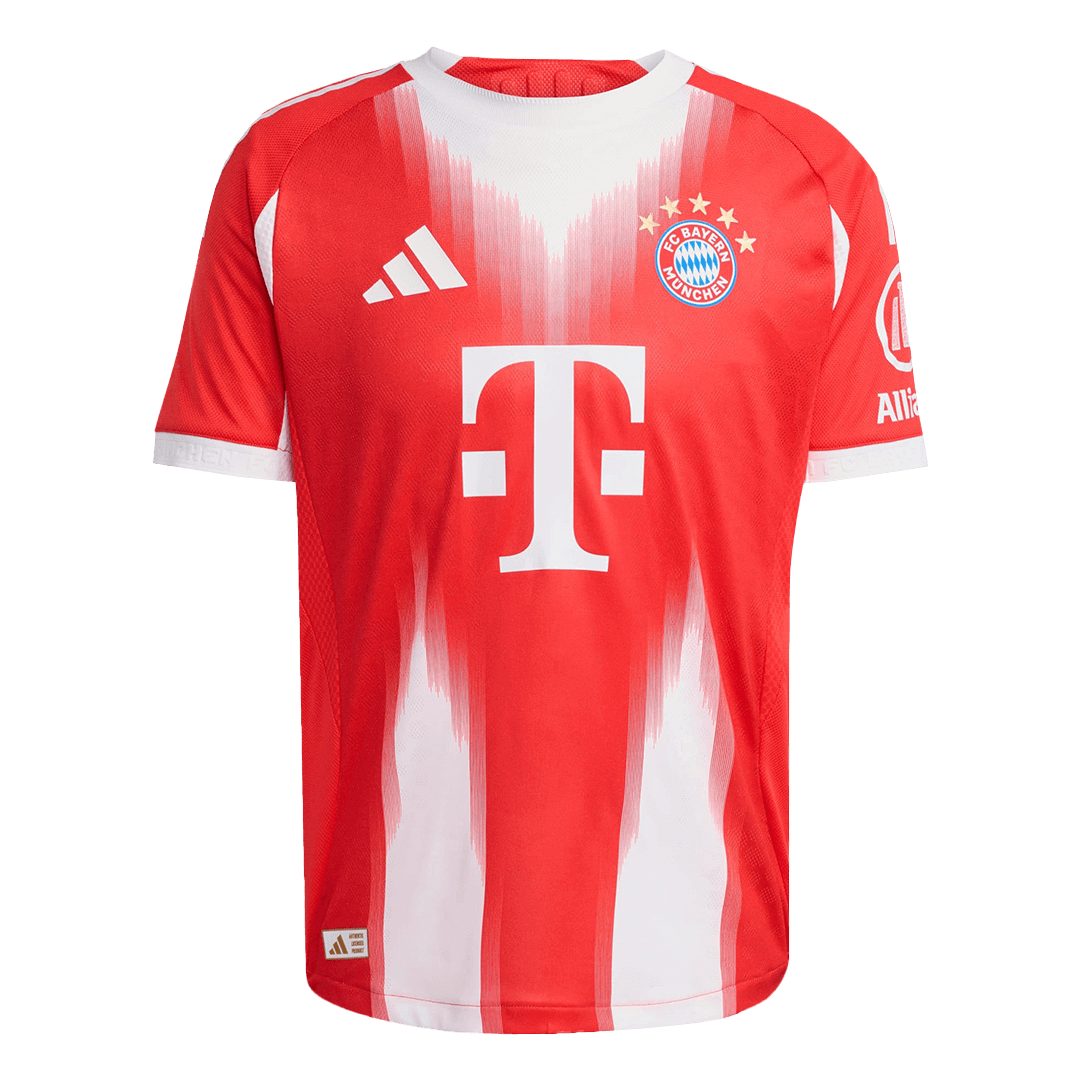 Camiseta de fútbol local auténtica del Bayern Múnich 2025/26, roja
