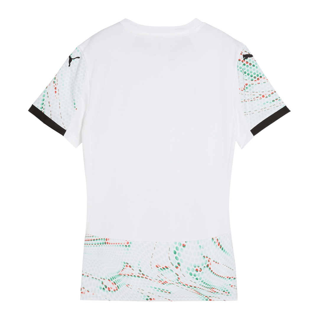 Camiseta de fútbol visitante de Portugal para mujer 2025, blanca