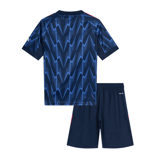 Kit de visitante del Arsenal para niño (Kit y pantalón corto) 2025/26, azul