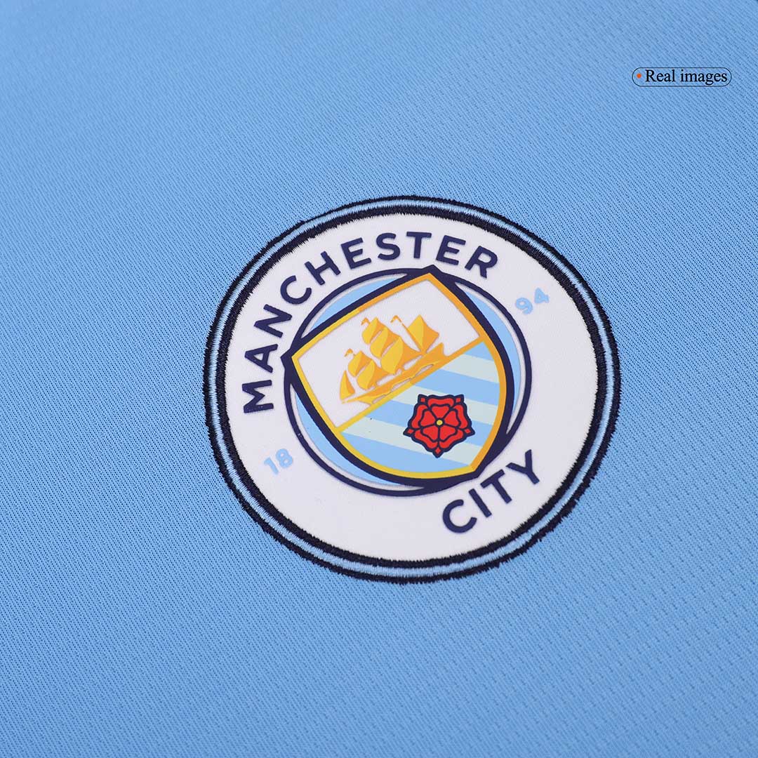 Camiseta de fútbol de manga larga local del Manchester City 2024/25