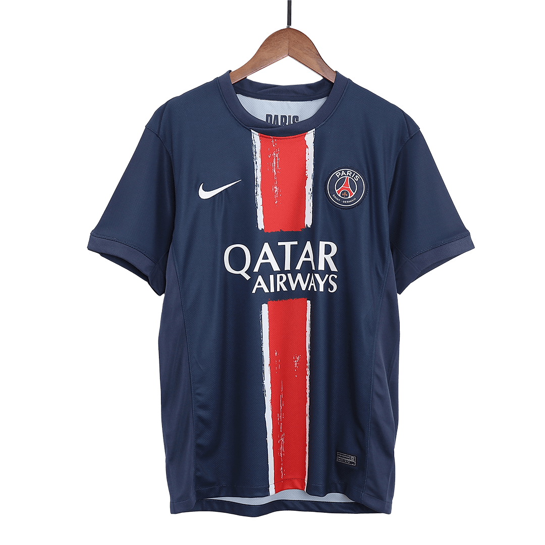 Camiseta de fútbol KVARATSKHELIA #7 PSG Primera equipación 2024/25 Azul marino - UCL