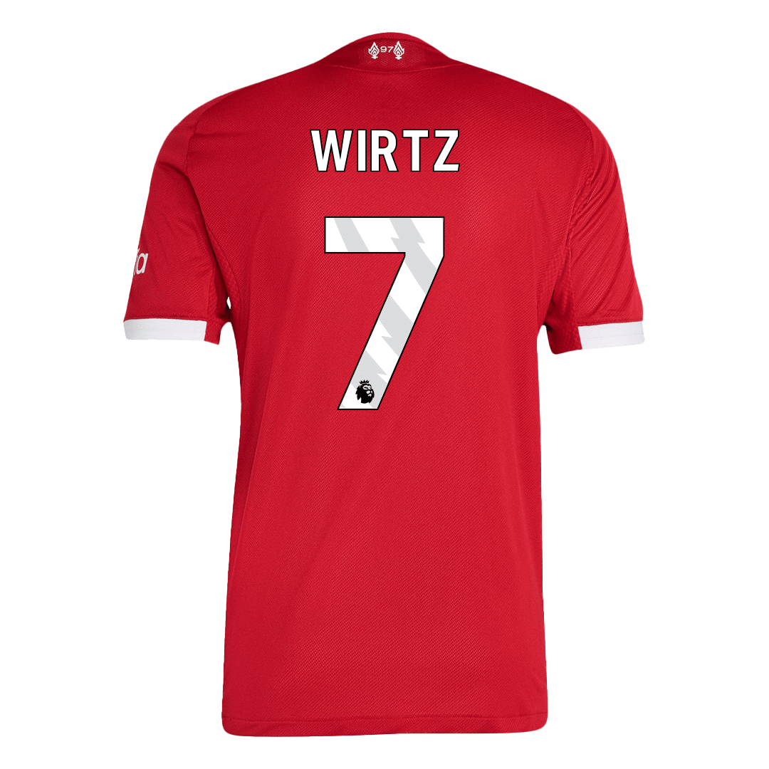 Camiseta de fútbol local auténtica WIRTZ #7 del Liverpool 2025/26, roja