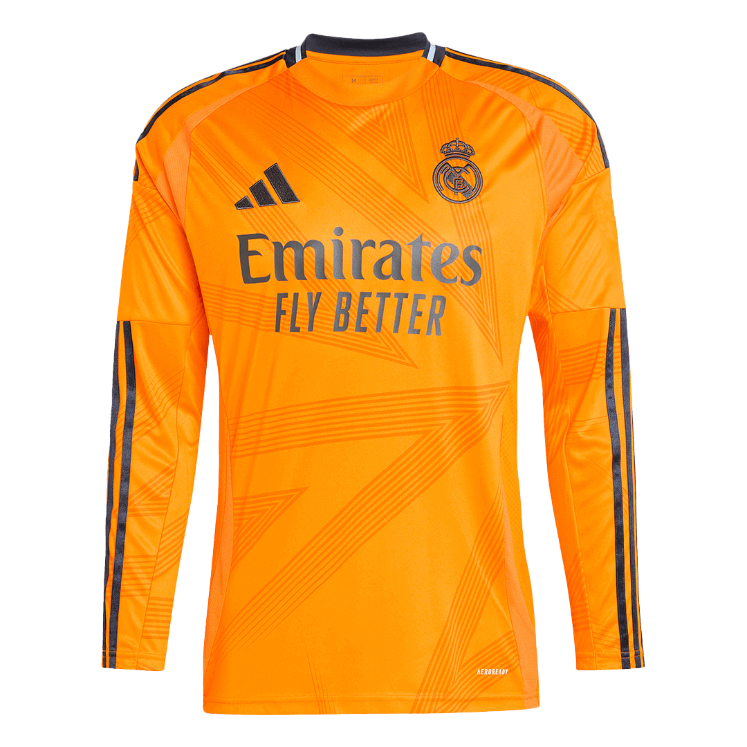 Camiseta de fútbol de manga larga de visitante del Real Madrid