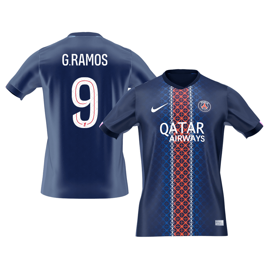 Camiseta de fútbol local del PSG G.RAMOS #9 2025/26